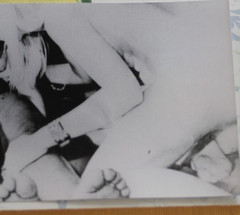 Photo slide woman nude art model GDR 1970 reprint vintage bra