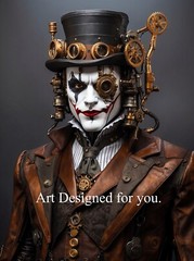 Digital Image Picture Photo Wallpaper Background The Steampunk Joker