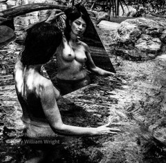 Original Female Nude By KELLY WILLIAM WRIGHT Paradise Reflection #6 Signed Photo