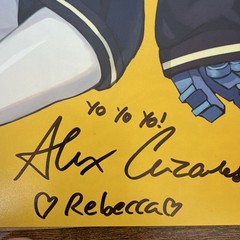 Alex Cezares Signed Anime Photograph Art Print -Color Portrait of Woman on Paper