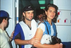 Dia Brooke Shields and Andre Agassi 1994 KB Format Photographer P10-21-2-3