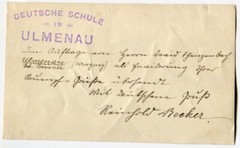 K7575 Foto 20er Jahre Tschechien deutsche Schule Ulmenau Bříství Brzistew