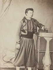 Antique Photo Circa 1890 CDV Zouave Portrait Soldier Militaria 19th Century
