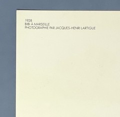 Jacques Henri Lartigue Photo Bibi In Marseille 1928 Fotofolio Art Print Card