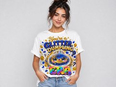 Glitter Dumpling PNG, You’re a Glitter Dumpling, Squishy Kawaii Cute Food Design