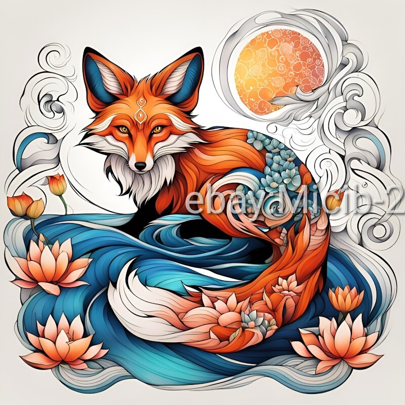 Digital Image Picture Photo Wallpaper Background AI Art Fox Caricature