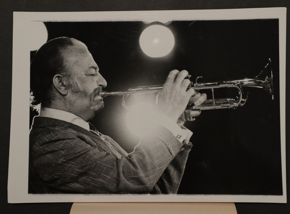 Harry James at the Newport Jazz Festival Press Photo 7×10, b/w 1975