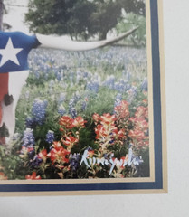 Vintage Richard Korczynski Texas Flag & Bluebonnet Original Photo Collage