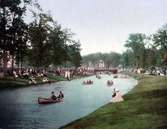 Early 1900’s Detroit Belle Isle Grand Canal Vintage Photograph 8.5″ x 11″ Repro