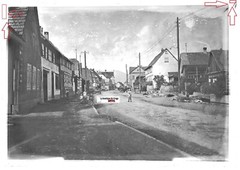 Old Black And White Photo Glass Plate 13X18 Cm Village Moselle