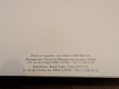 Portfolio of Prints «Lyon, Brumes, Soies et Pénombres» Jean-Marie Chourgnoz