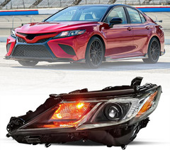 Headlight Assembly Compatible with 2018-2023 Toyota Camry L/LE/SE Sedan OEM LED