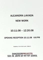 Alejandra Laviada (b. 1980) Art Announcement Card 2008