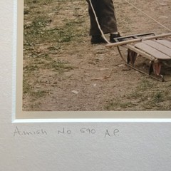 Bill Coleman Signed Amish No 590 AP Artist Proof ORIG Photograph Children Barn