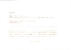 Photo film scene old house with new life D 1988, Ruth Brück,… – 10614955