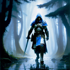 Chess Knight Digital Image wallpaper Choose 2 designs DnD Fantasy Wall Art
