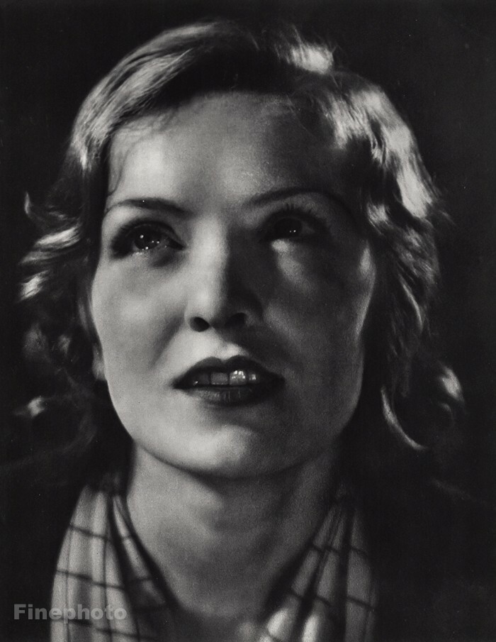 1930s Original Female Portrait Woman Fashion Harry Meerson Vintage Photo Gravure