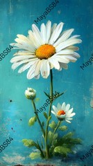 5 Flowers – Digital Image Picture Phone Background AI Art, 5 images