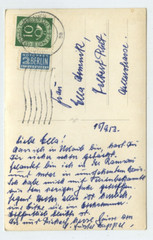 89900 – House in the Mountains – Photo as Postcard, Berchtesgaden 15.9.1953