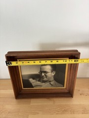 Vintage 12.5 x 10.5 DW Photo Actor Maurice in Wood Frame With Gold Leafing
