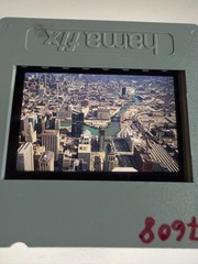Slide 35mm Slide Skyline Chicago Skydeck Sears Tower River Wolf Point USA 19