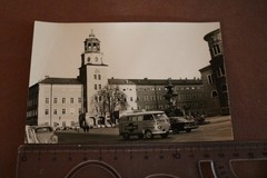 Great older photo Salzburg marketplace?? VW Bulli T1 Martini Advertising
