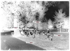 Glass Plate Old Photo Negative Black and White 13×18 cm Vittel Children’s Park