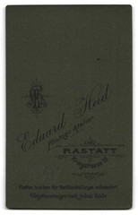 Photograph Eduard Heid, Rastatt, Kriegstraße 19, officer in uniform Rgt. 13 mi