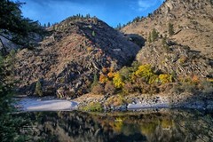 Salmon River in October #4 Fall Creek Idaho Mountain Photo Poster Print SR12