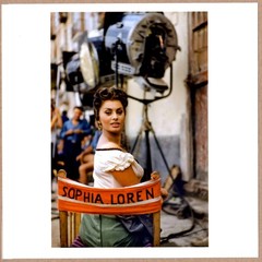 CHIM / ESTATE STAMPED DAVID SEYMOUR SOPHIA LOREN FILMING IN ROME 6x 6 MAGNUM