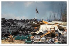 2018 Lava Destroyed Home Kīlauea Volcano Silver Halide Photo