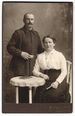 Photograph A. D. Winkler, Görlitz, Berliner Straße 24, portrait of a couple