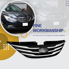 Front Bumper Grilles Headlights Fog Lights Kit Fit for 2011 2012 2013 Hyundai So