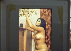 Vintage Slide Nature Woman Art Beautiful Woman/