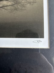 Richard Calvo «Awakening» Glass framed Photo Print 8”x8” OD 15”X7” Signed
