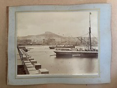 2 Album Photo Giacomo Brogi Circa 1870 Port Naples Napoli Italy 25x19cm (11+12)