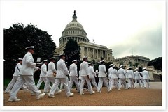 Ronald Reagan State Funeral – US Navy Band At Capitol Silver Halide Photo