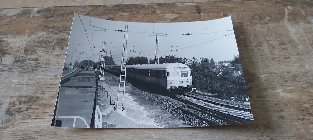 Large B/W Photo S-Bahn City Railway??? Cologne Kalk Station 1990