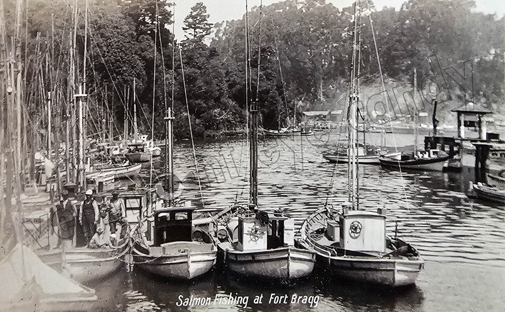 Salmon Fishing Fort Bragg CA 1920 DIGITAL DOWNLOAD Print at Home Photograph