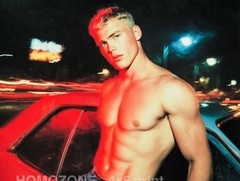 Sensual Masculine Figure Wall Art (4×6) — Shirtless Beefcake Portrait, Glossy