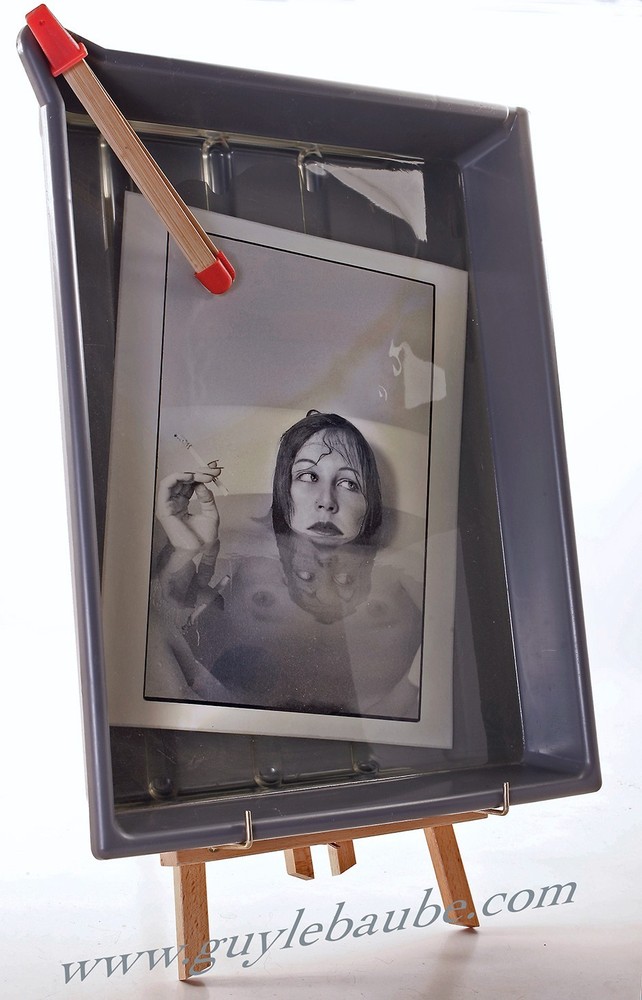 RueBoisLeVent 1971 DARKROOM SCULPTURE B&W PRINT by Guy Le Baube