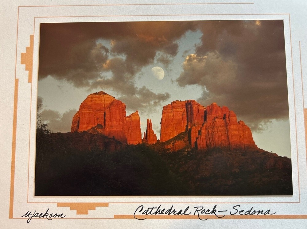 Margaret L Jackson Signed, Framed Original Photograph Cathedral Rock- Sedona AZ