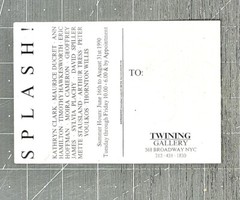 SYLVIA PLACHY (b. 1943) Group Art Show Announcement Card 1990 – Splash!