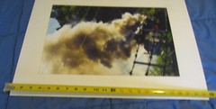 Mark Panza Digital Photo 2013 matted «House on Fire» Millvale Penns; 18″ x 24″