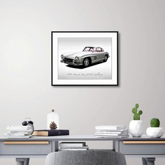 Classic Cars – 1954 Mercedes Benz 300 SL Gullwing – Print