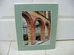 MATTED PHOTOGRAPHY Old Building Arches By Larry Santucci 12×15 Acid Free A/P