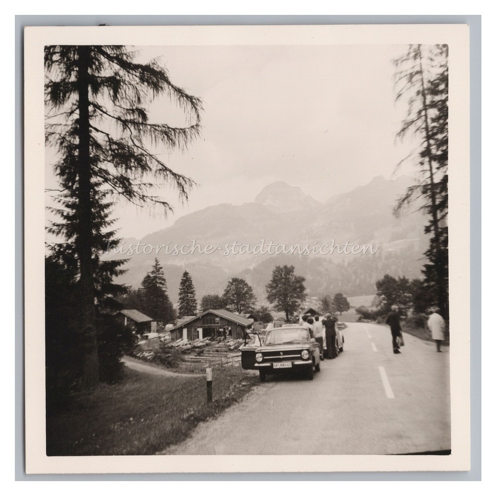 Bei Bayrischzell 1962 – Sägewerk Auto Wendelstein Straße – Altes Foto 1960er