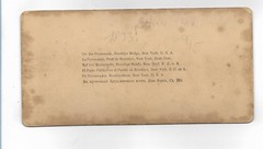 S5018/ Stereo Photo New York Brooklyn Bridge Photo Stockmeyer & Wyman 1893