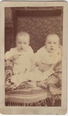 Vintage photo card captioned «Obryon’s kids» – photographer unknown