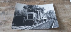 Large B/W Photo Railway Station Cologne-Deutz Deep Diesel Locomotive 360 933 – 6 1990